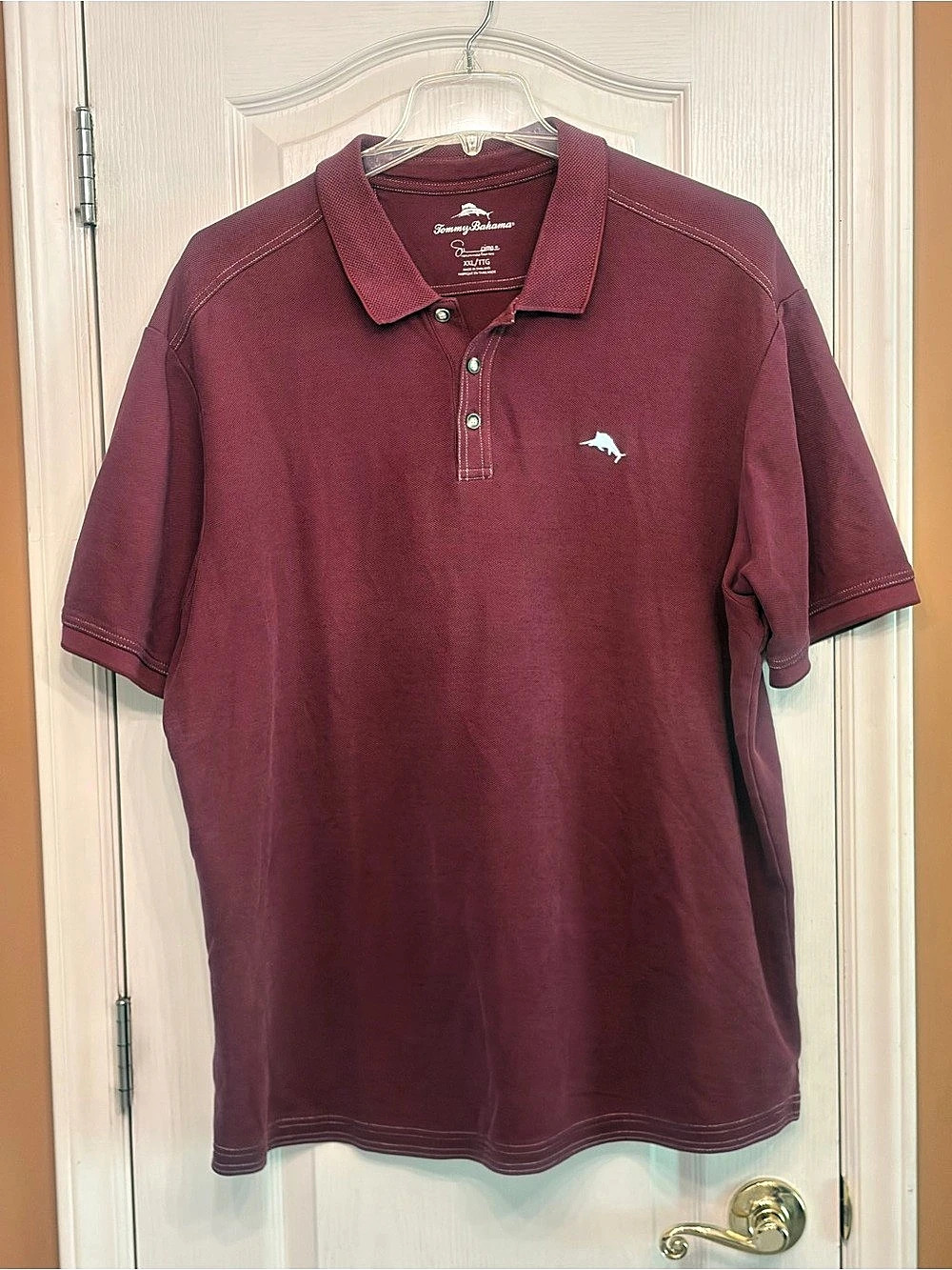Vintage Men’s Tommy Bahama "Emfrash/Supima" Short-Sleeve Polo Shirt Size XXL
